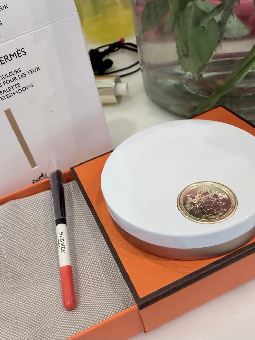 Hermes Ombres d' Eyeshadow Quartet - Coral & Neutral Palette